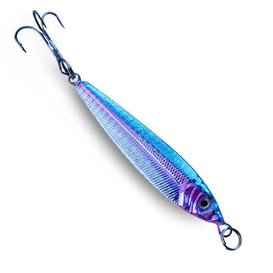 P-Line Laser Minnow Blue Pink Silver - 1 oz to 6 oz