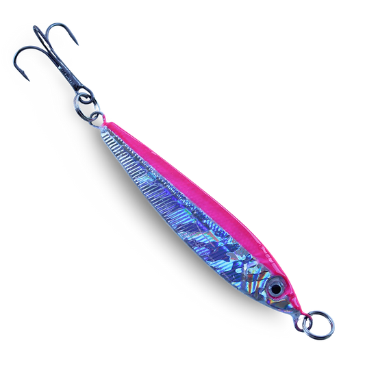 P-Line Laser Minnow Pink Silver - 1/2 oz to 3 oz