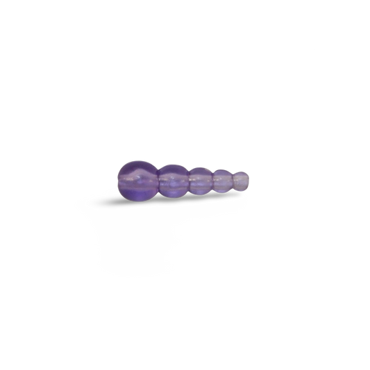 Mack's Wedding Ring Tapered Beads 10-Pack - Flo Purple