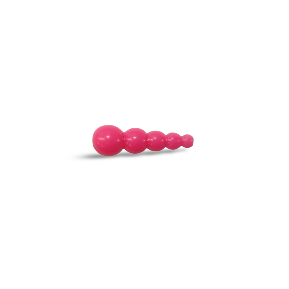 Mack's Wedding Ring Tapered Beads 10-Pack - Hot Pink