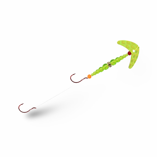 Mack's Double Whammy Pro - Size 4 Chartreuse Scale & Flo Chart