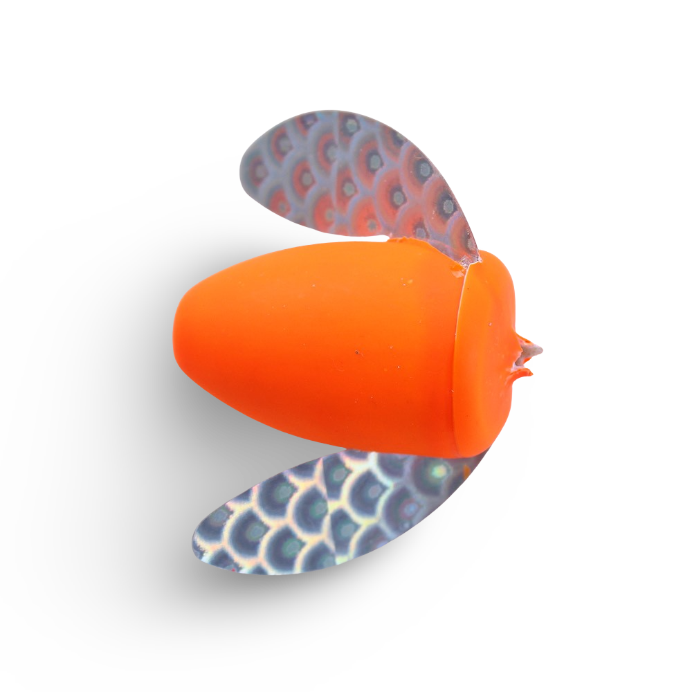 Yakima Bait Spin-N-Glo - Orange Flo & Mylar Wing