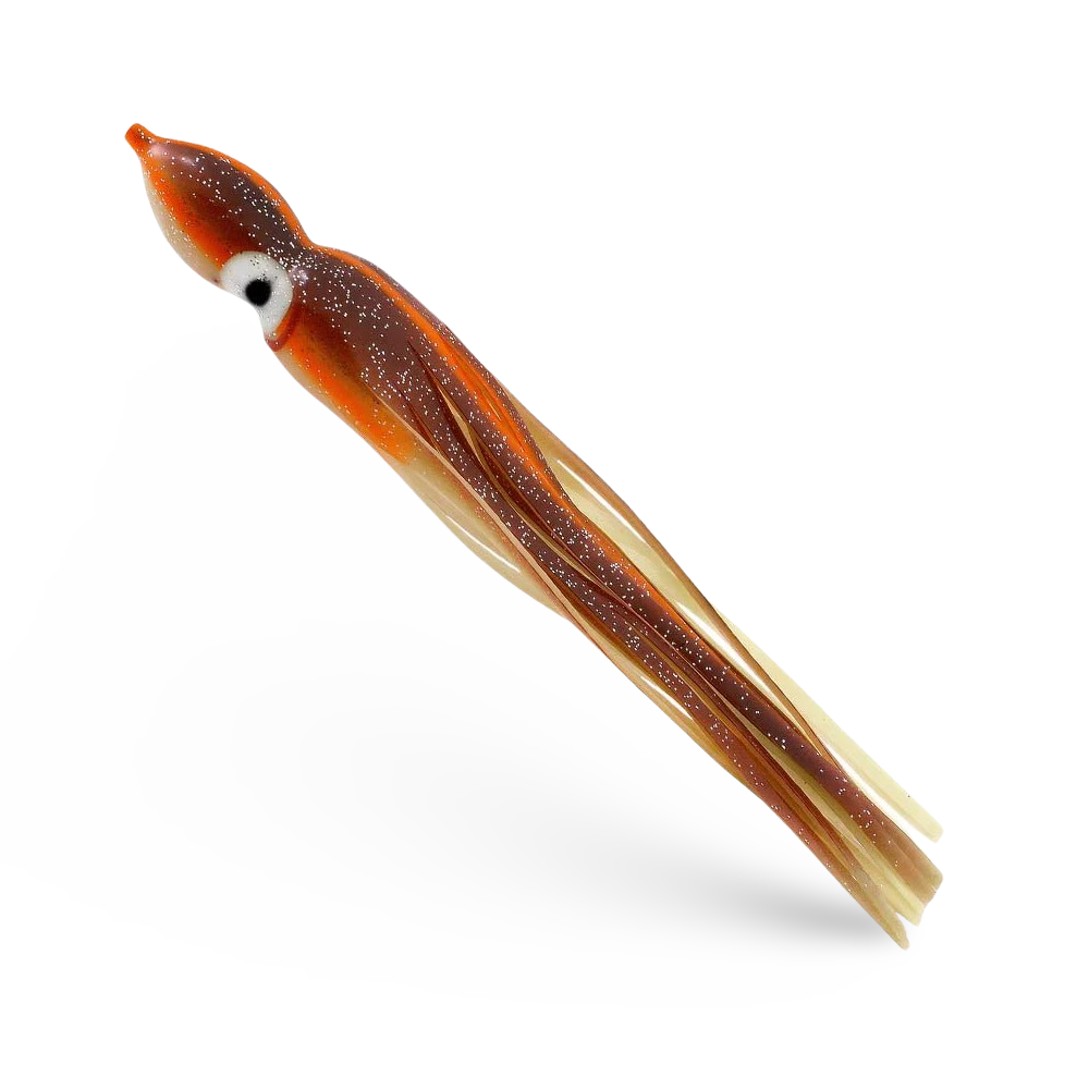 Delta Tackle Jumbo Squid Body 9" - 2-Pack Peanut Butter/Glow