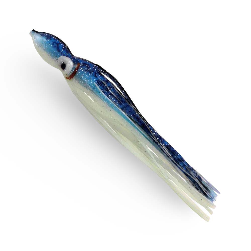 Delta Tackle Jumbo Squid Body 9" - 2-pack Blue/Glow