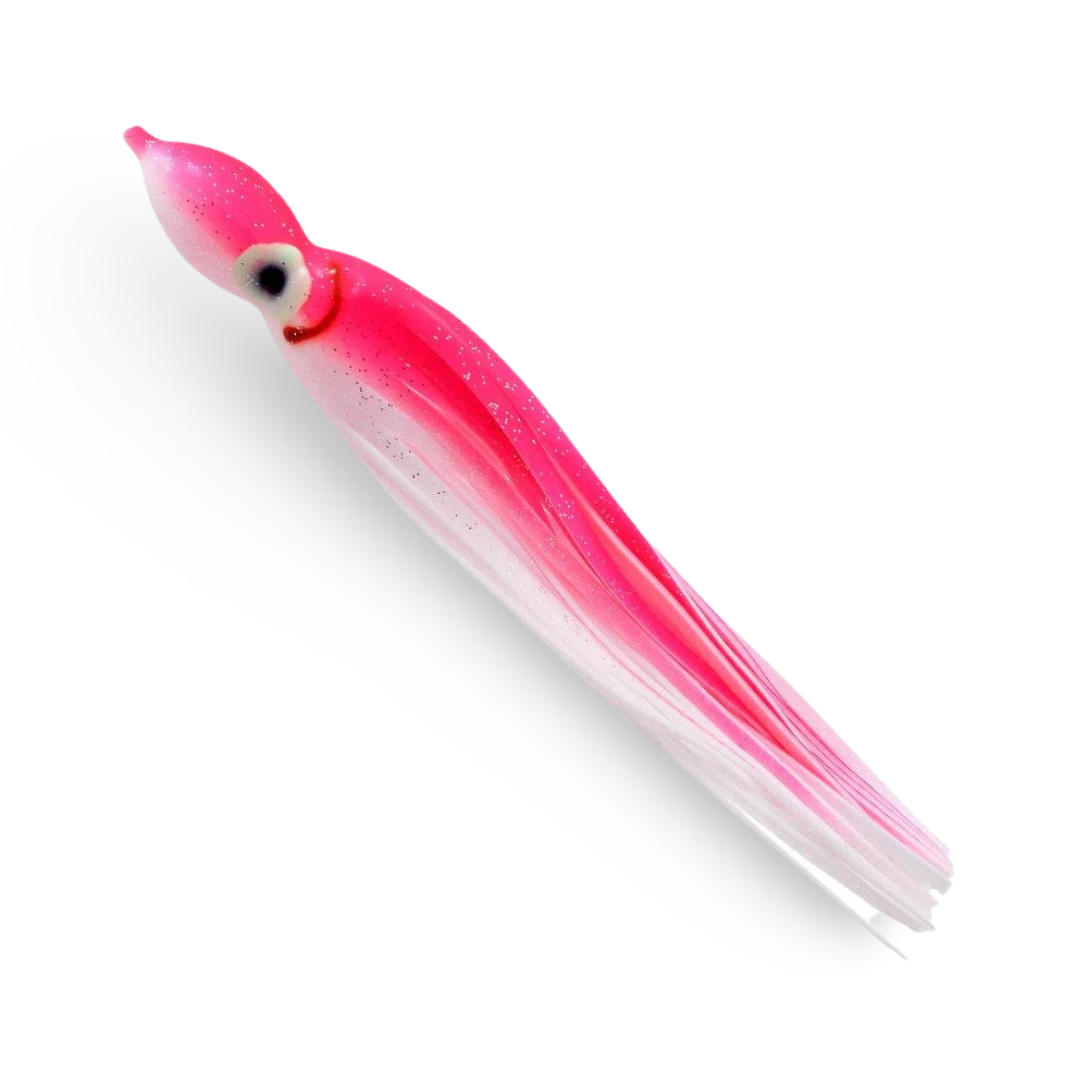 Delta Tackle Jumbo Squid Body 9" - 2-Pack Pink/White