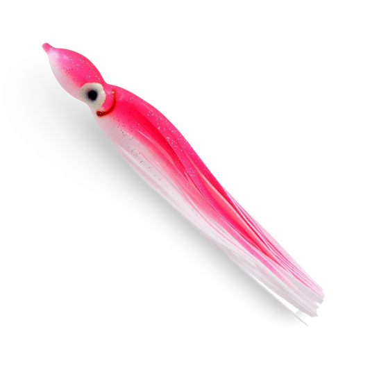 Delta Tackle Jumbo Squid Body 9" - 2-Pack Pink/White