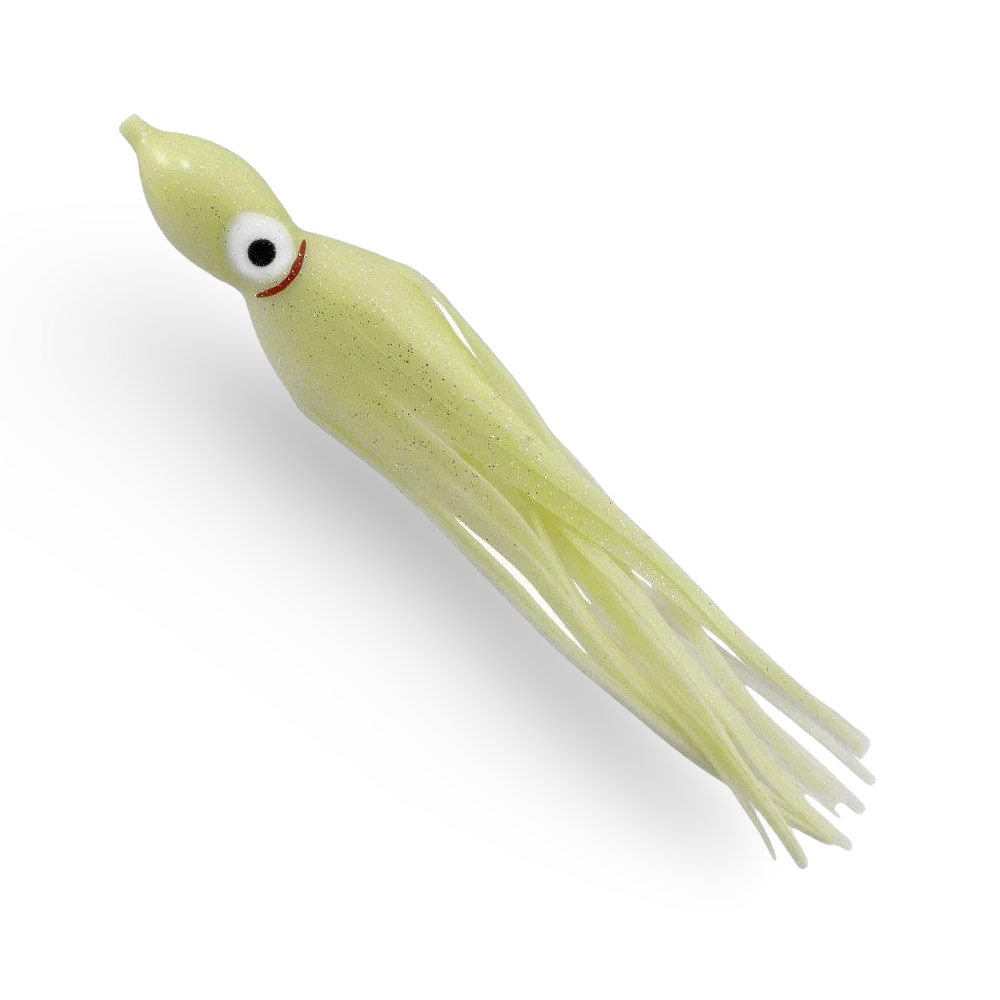 Delta Tackle Jumbo Squid Body 9" - 2-Pack Pure Glow