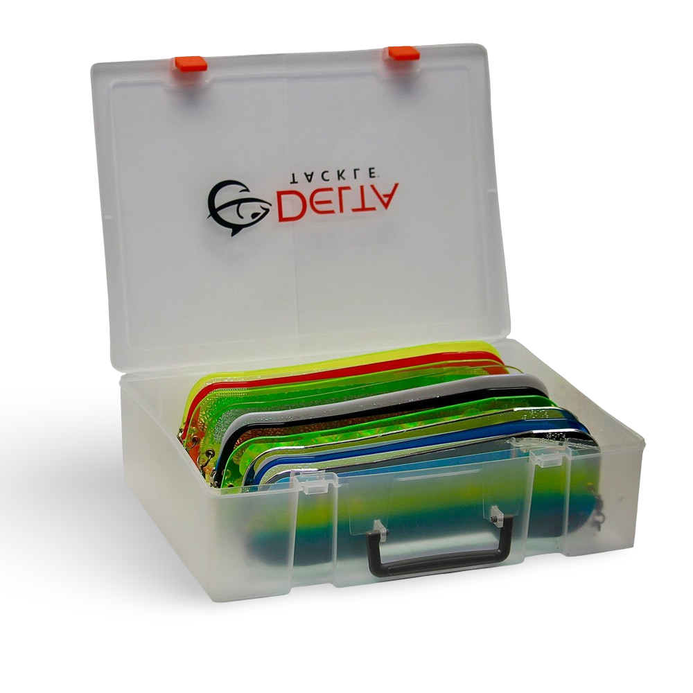 Delta Tackle Large Flasher Box - 11" Flashers, 10 Slots