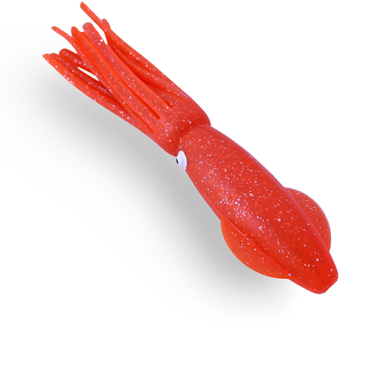 B2 Squid Fluorescent Orange, 2.5" to 8"