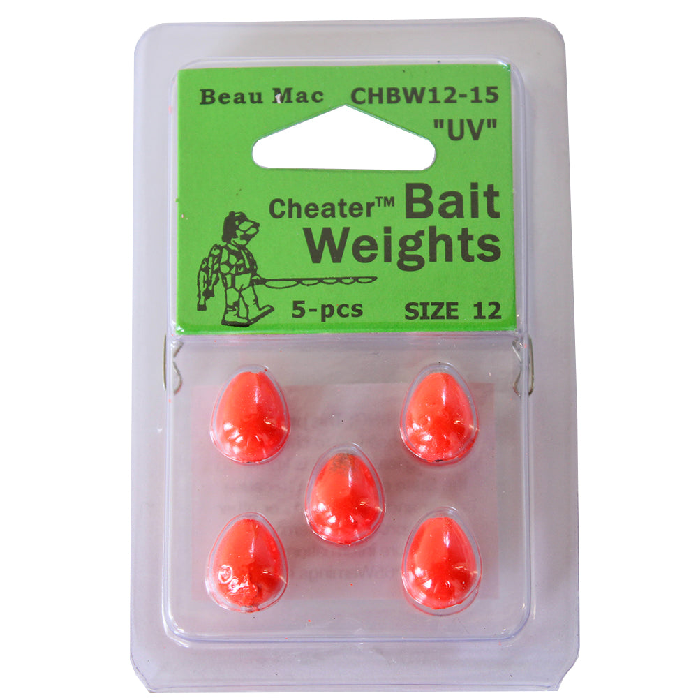 Beau Mac Cheater Bait Weights Rocket Red