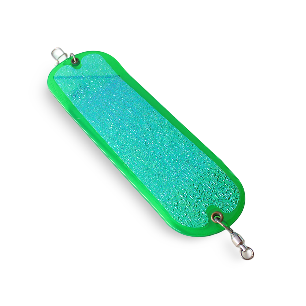 Pro-Troll ProChip 8" Flasher Super UV on Green, Glow Back