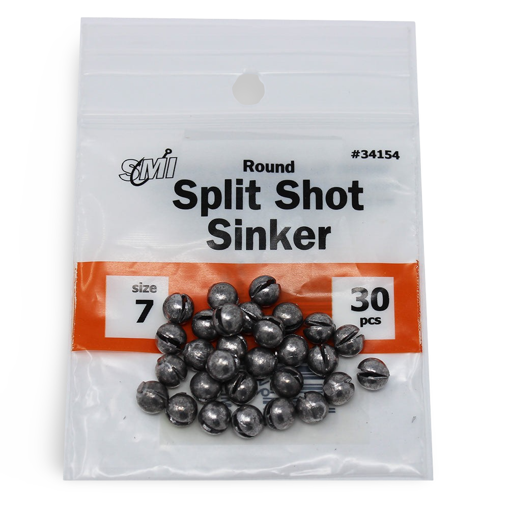 Round Split Shot Sinkers