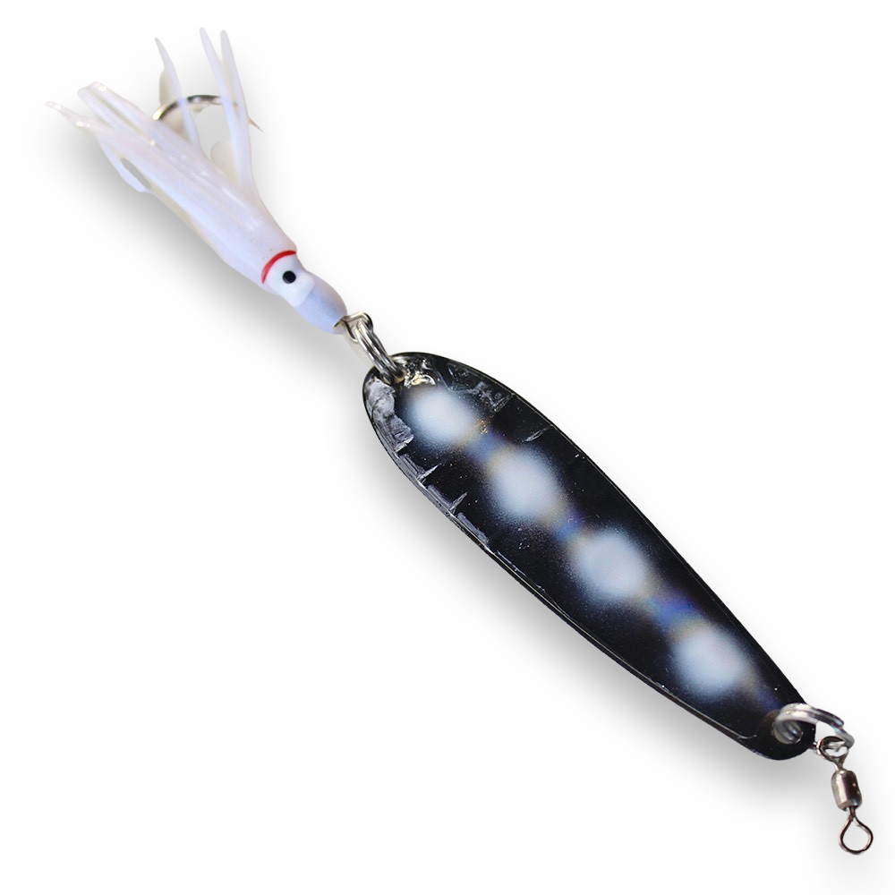 McOmies' Champion Glow Spoon with Hoochie - Black Pearl