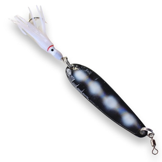 McOmies' Champion Glow Spoon with Hoochie - Black Pearl