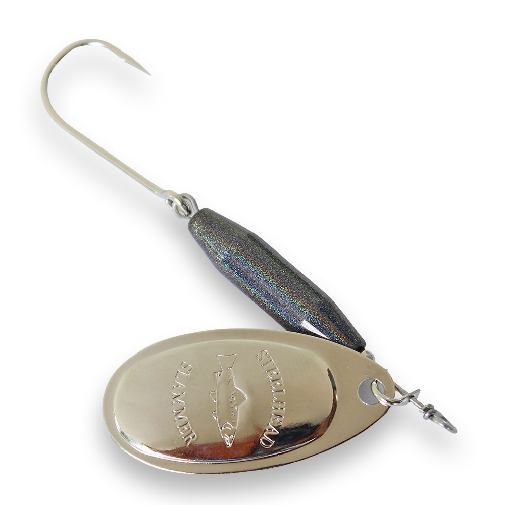 Steelhead Slammer Spinner - Baitfish Nickel