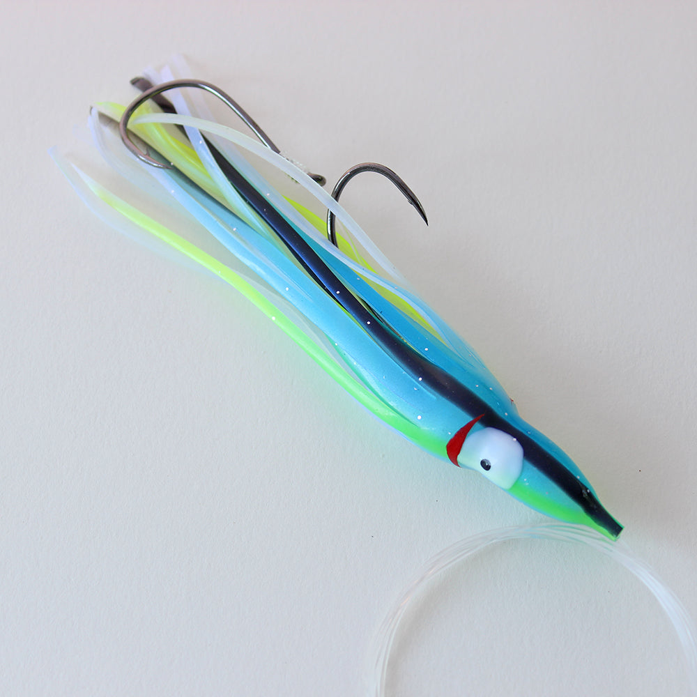 Salmon Trolling Rig - Delta UV Blue Green