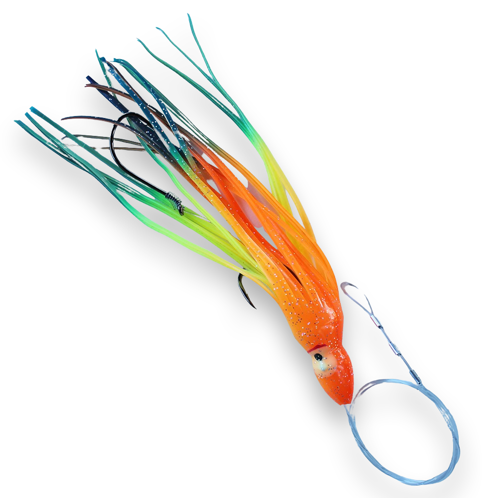 Hoochie Skirt Halibut Rig - UV Tropic Haze