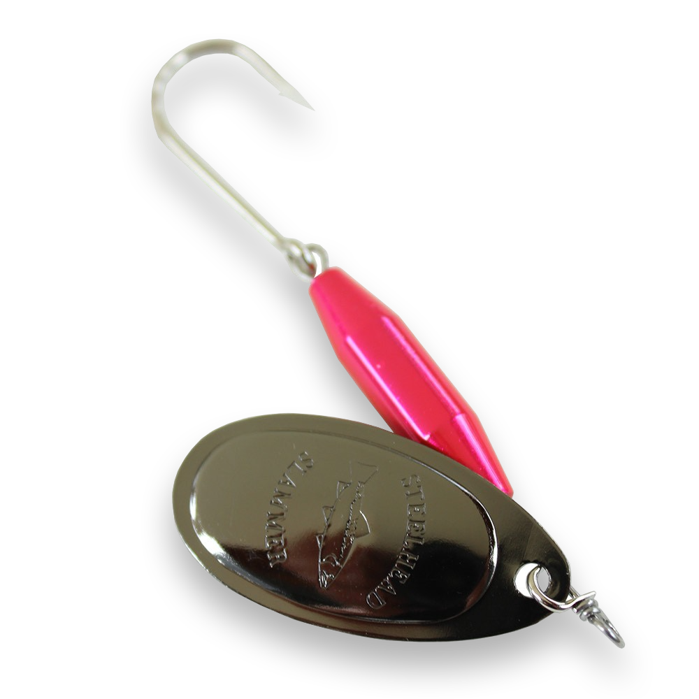 Steelhead Slammer Spinner -  Candy Pink Black Nickel