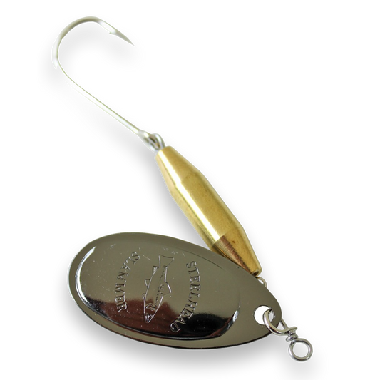 Steelhead Slammer Spinner -  Brass Black Nickel