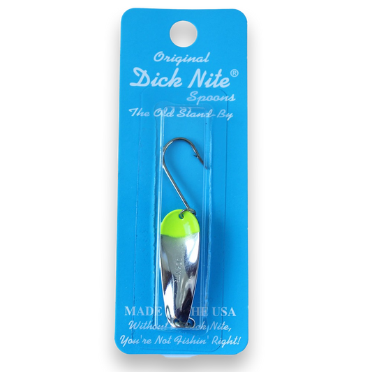 Dick Nite Spoon - Nickel Chartreuse Head