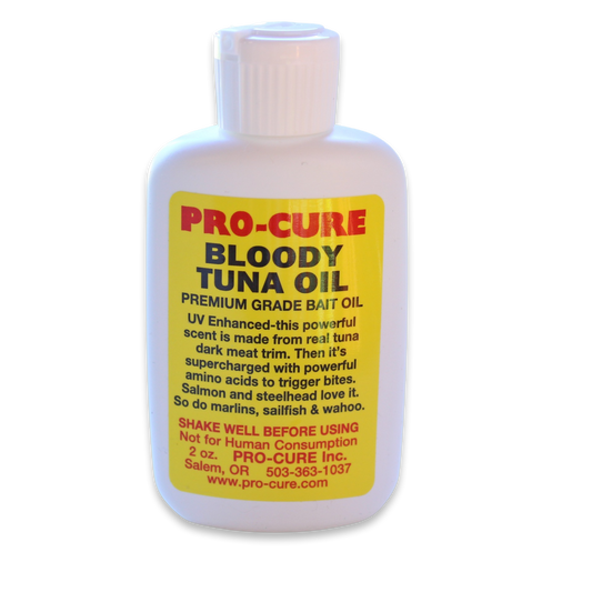 Pro-Cure Bait Oil, 2 oz & 8 oz - Bloody Tuna