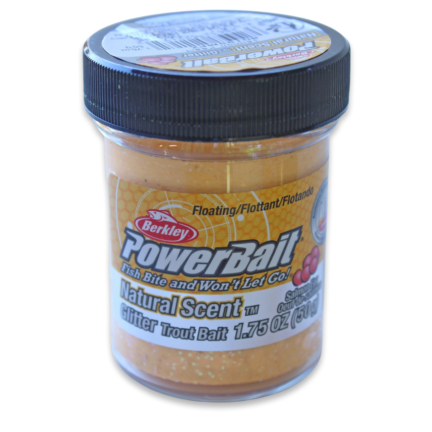 Powerbait Natural Scent Glitter Salmon Egg - Salmon Peach