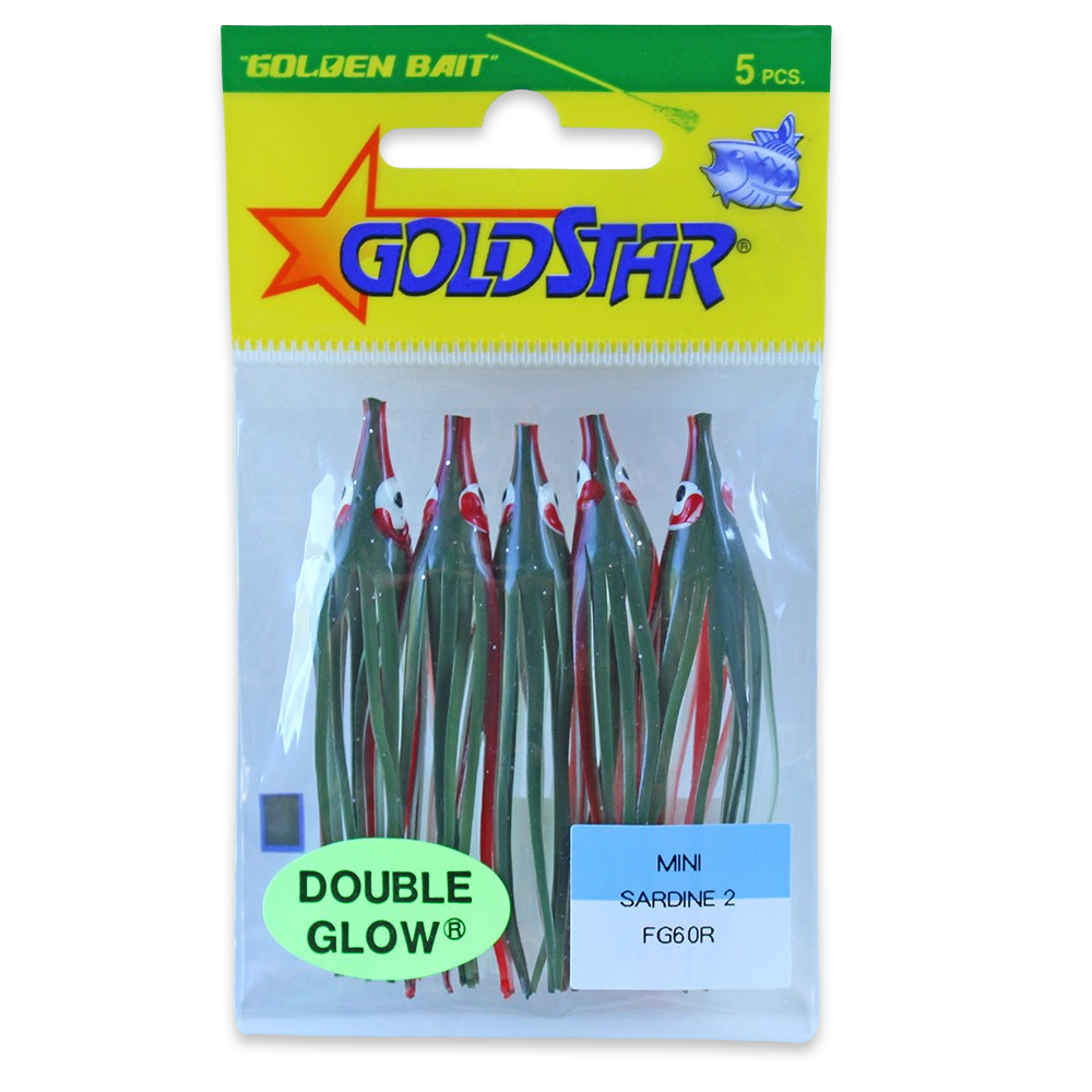 Gold Star Squid #20 Mini Sardine 2-1/4", Glow Army Truck FG60R