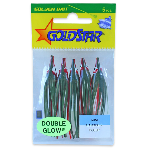 Gold Star Squid #20 Mini Sardine 2-1/4", Glow Army Truck FG60R