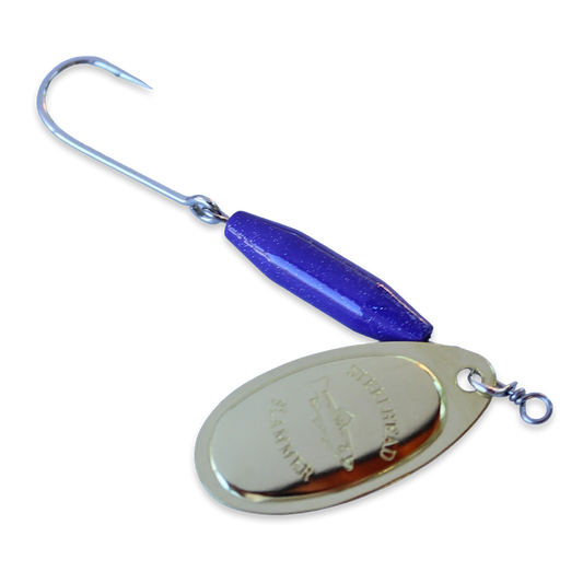 Steelhead Slammer Spinner - Purple Haze Brass