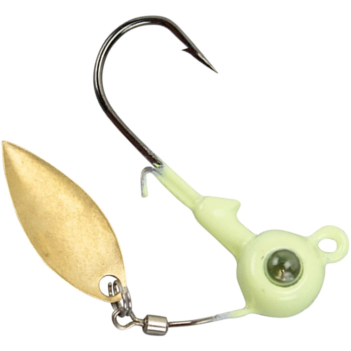 Kalins Google Eye Spinner Jig White