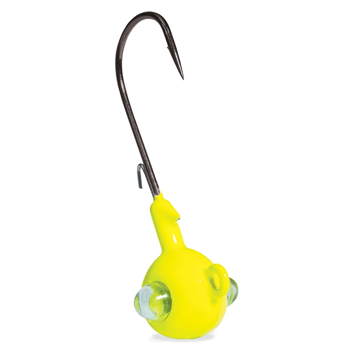 Kalins Rattlin Google Eye Jigs Chartreuse