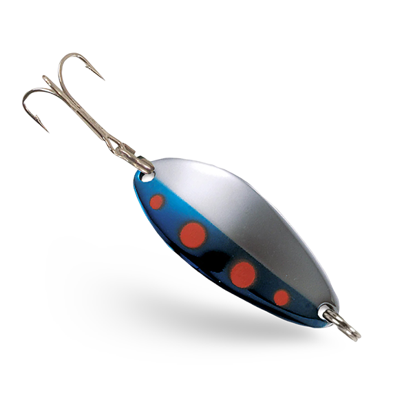 Little Cleo Spoon Orange Dot Blue Nickel