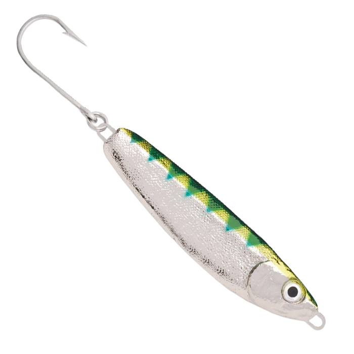 Luhr Jensen Crippled Herring Nickel Neon Green Back