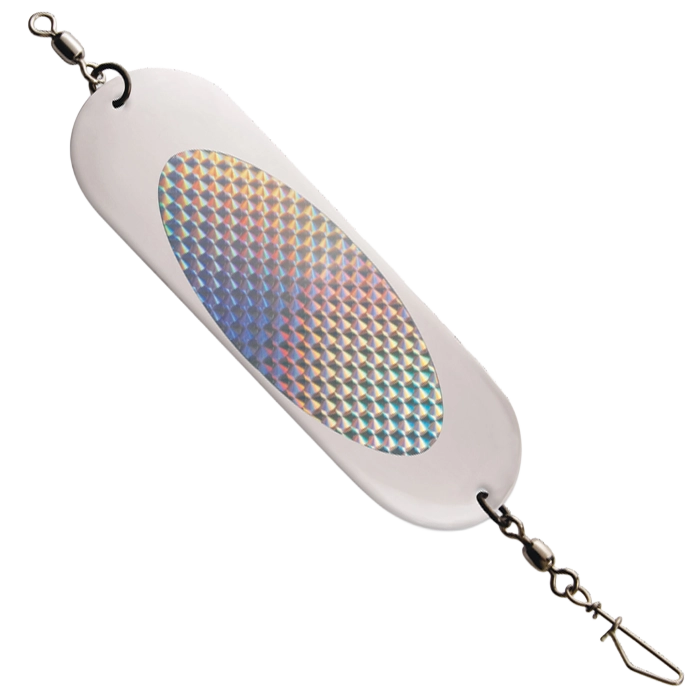 Luhr Jensen Herring Dodger Chrome Silver Prism Lite