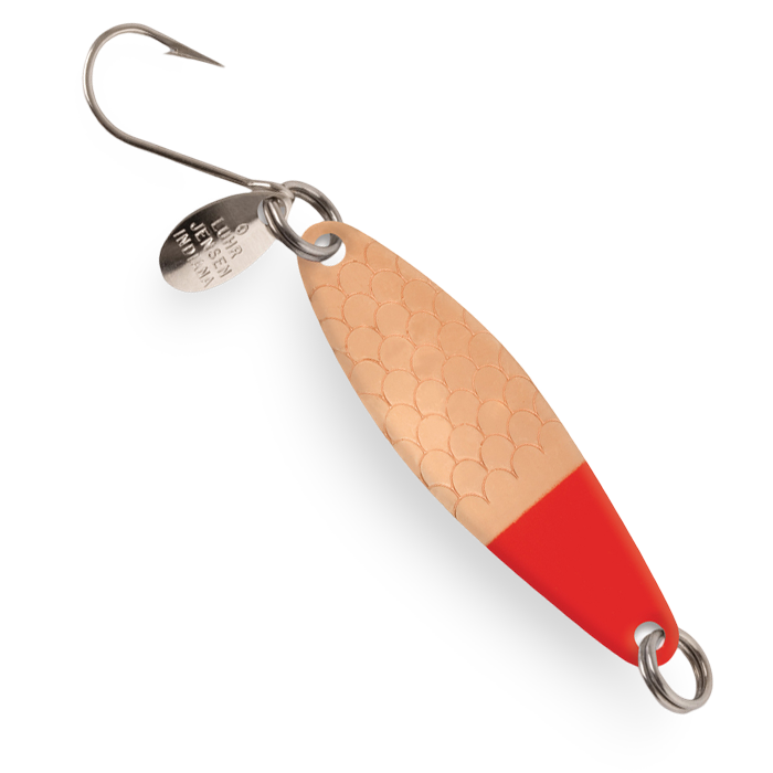 Luhr Jensen Needlefish Spoon Copper Red Head