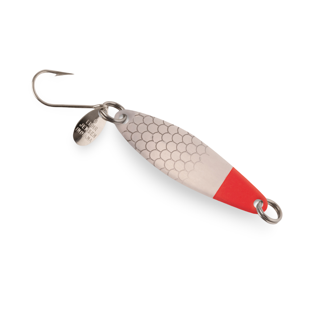 Luhr Jensen Needlefish Spoon Nickel Red Head