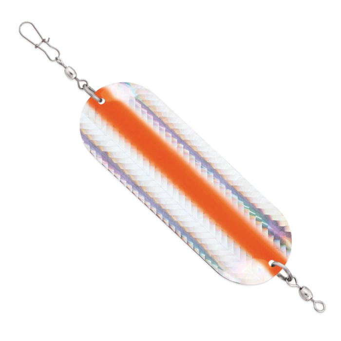 Luhr Jensen Trout Kokanee Dodger Chrome Orange Reflex
