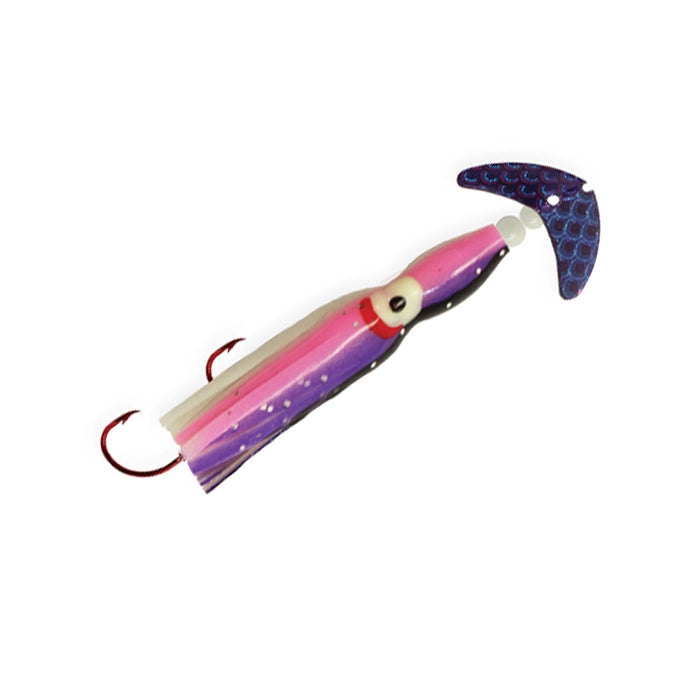 Macks Cha Cha Kokanee Spinner Purple Scale Pink Purple Glow