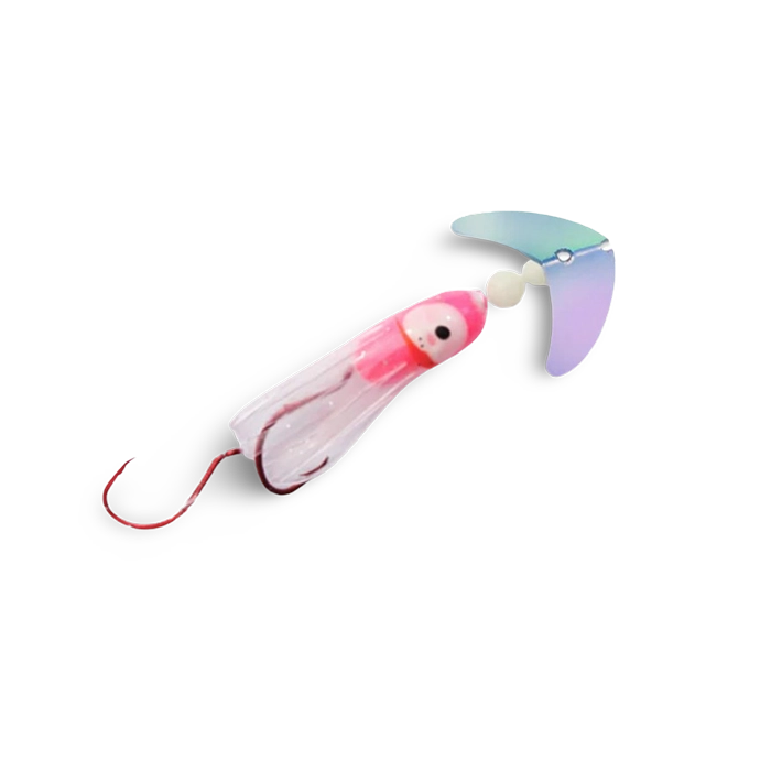 Macks Kokanee Hoochie UV Glo Burst Pink