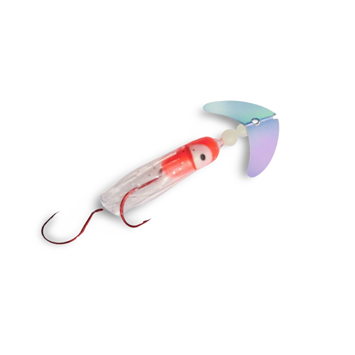 Macks Kokanee Hoochie UV Glo Burst Red