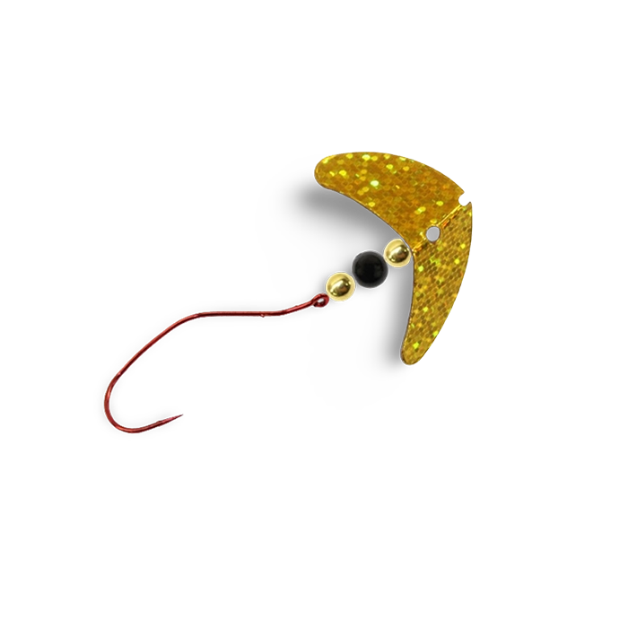 Macks Smile Blade Slow Death Amber Sparkle Gold Black