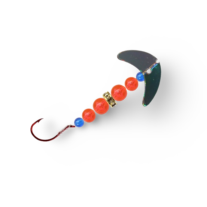 Macks Wedding Ring Mini Pro Silver MIrror Flo Orange