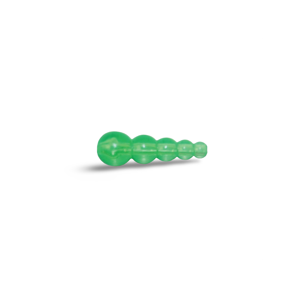 Macks Wedding Ring Tapered Beads Green