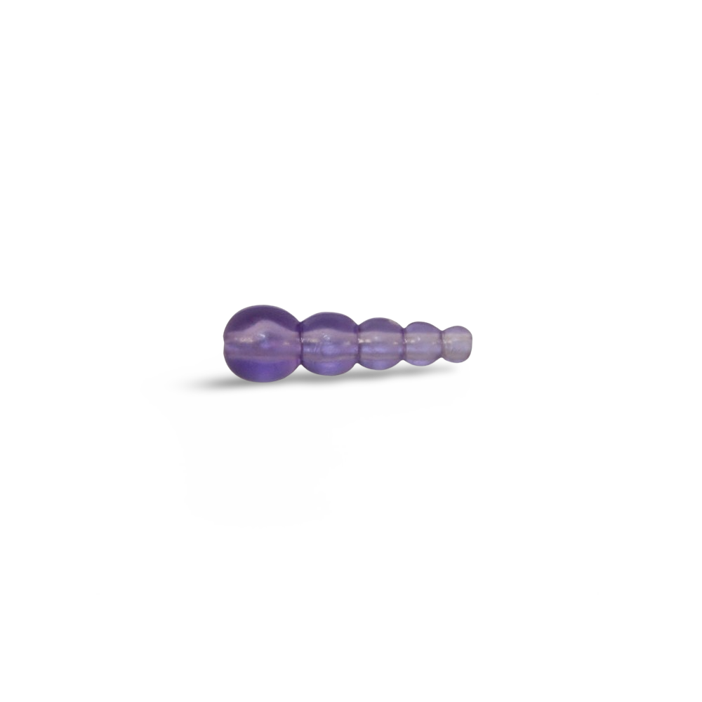 Macks Wedding Ring Tapered Beads Purple