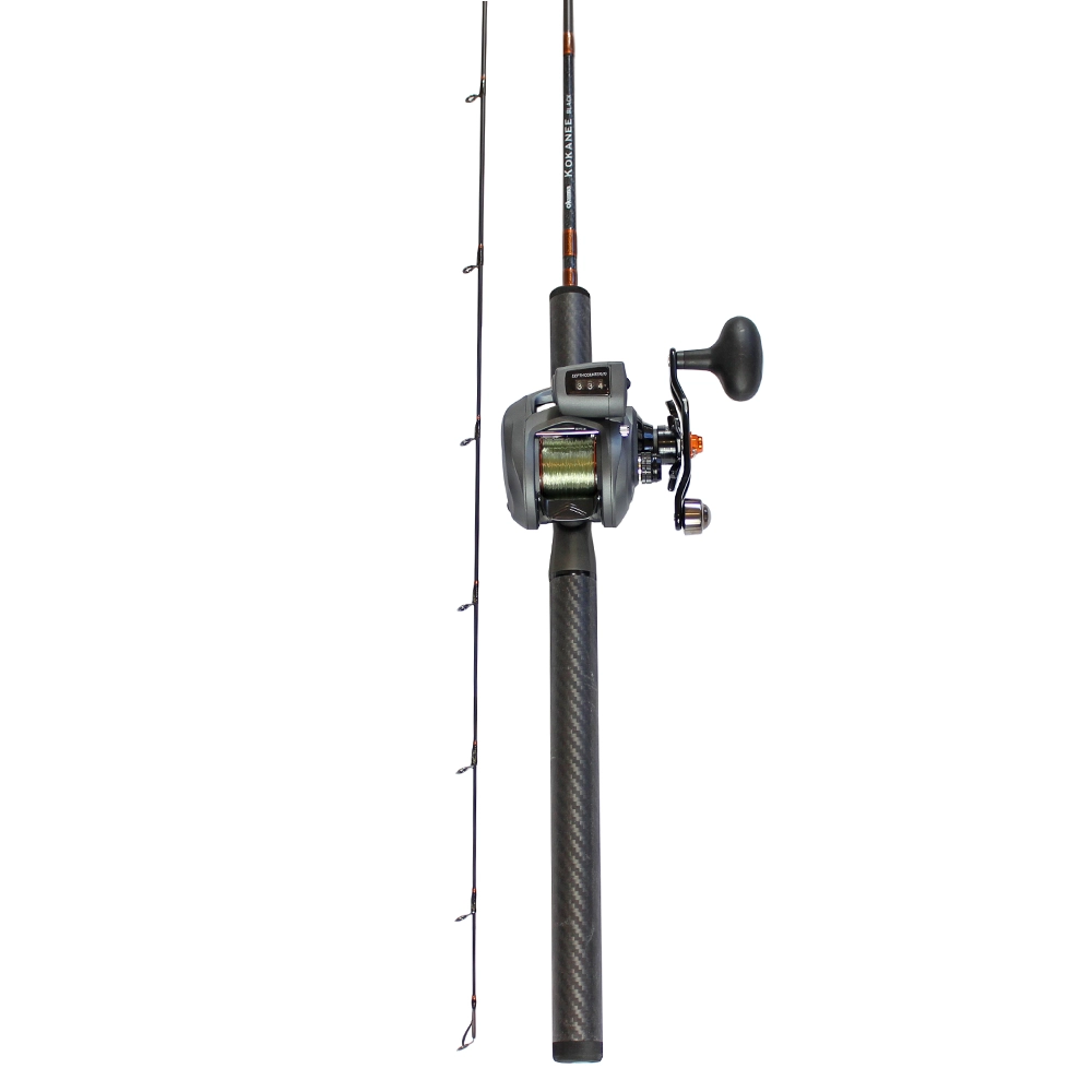 Okuma Kokanee Black Rod Reel Fishing Combo