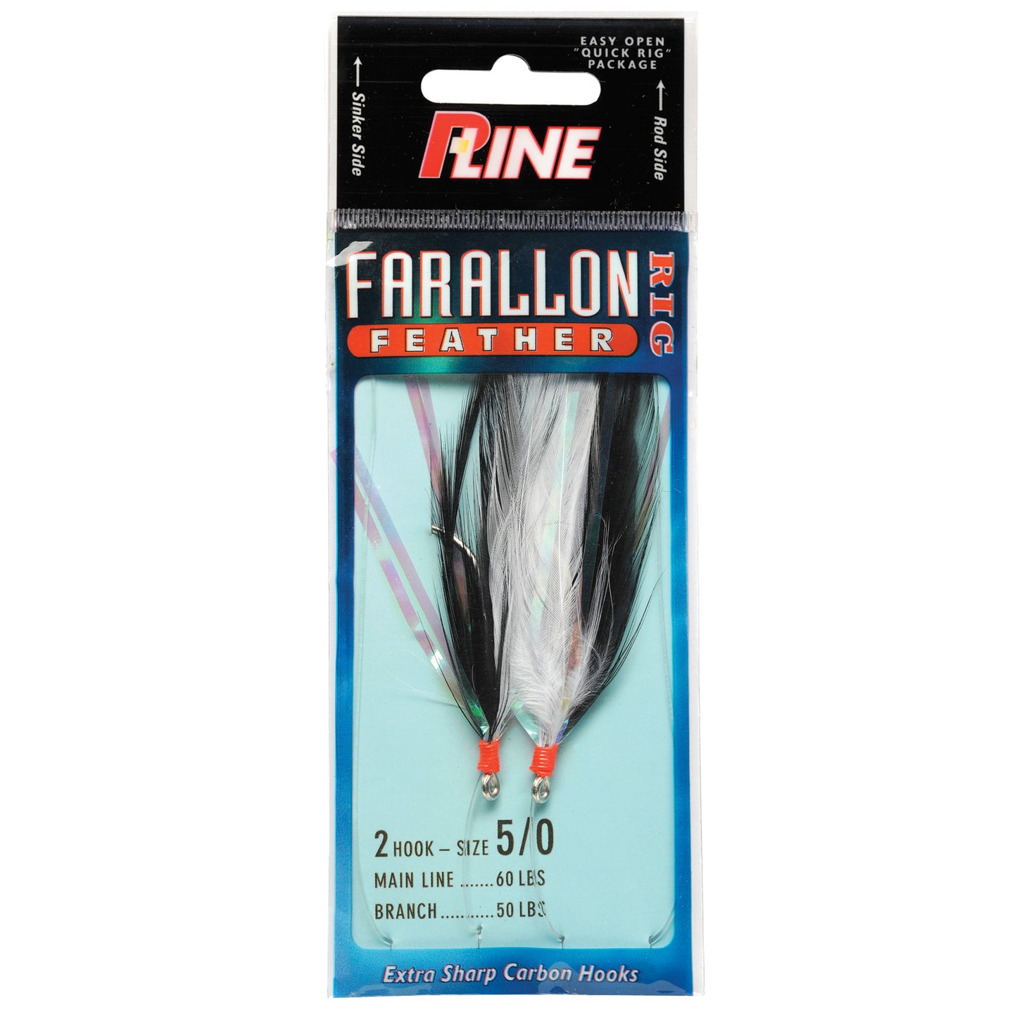 P-Line Farallon Feathers White & Black