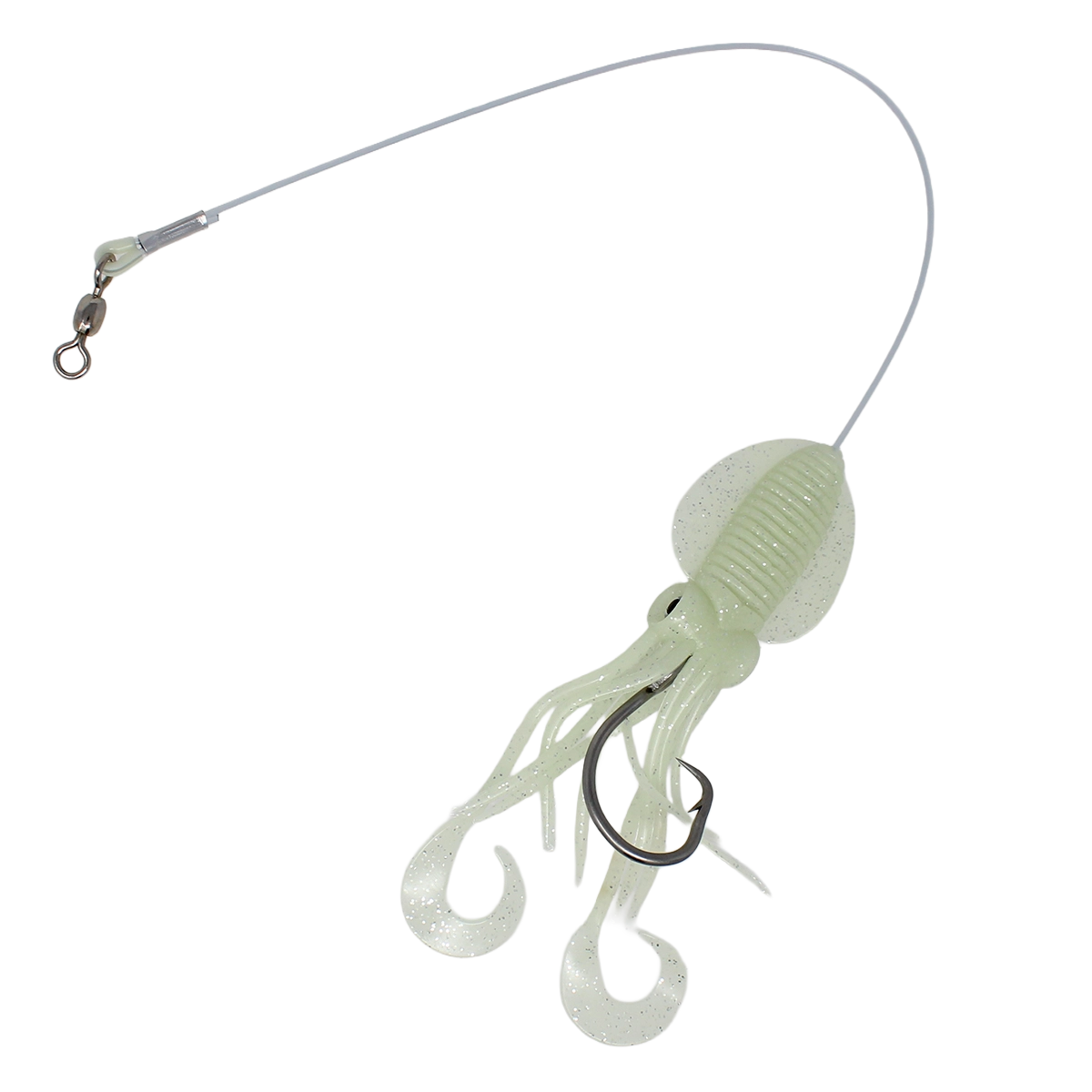P-Line Alaska Halibut Rig with Twin Tail Glow Squid
