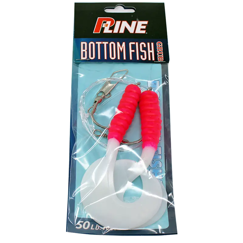 P-Line Bottom Fish Grub Rig Pink White