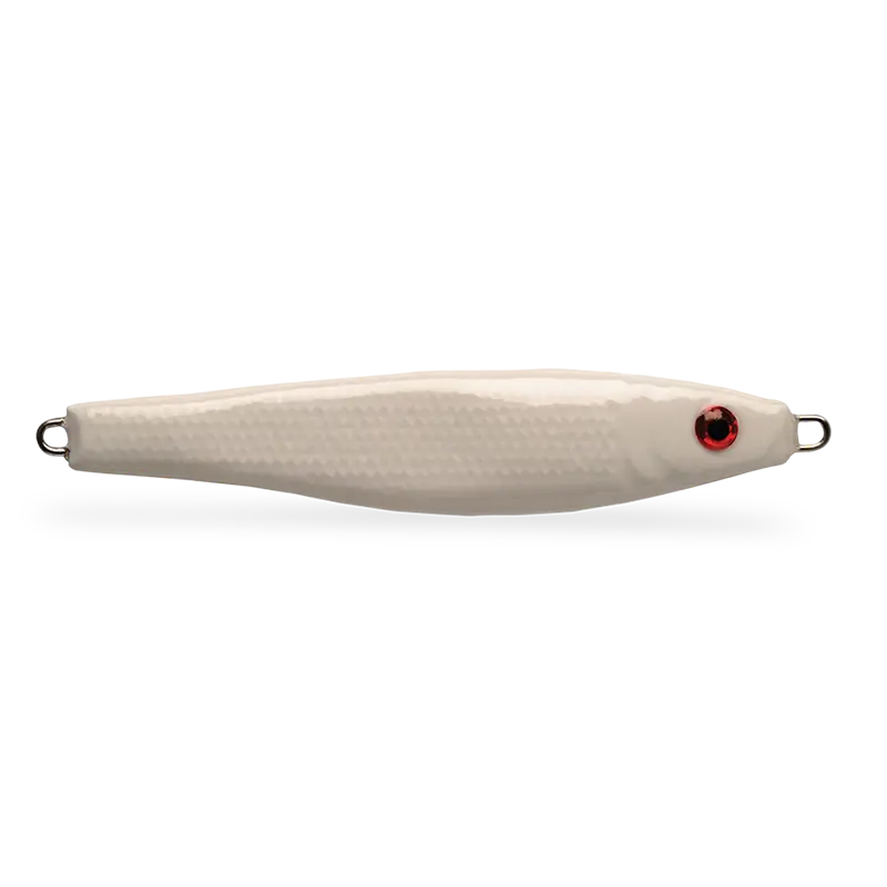 P-Line Halibut Drop Jig White Glow Belly