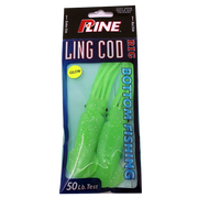 P-Line Lingcod Rig Glow Green Glitter